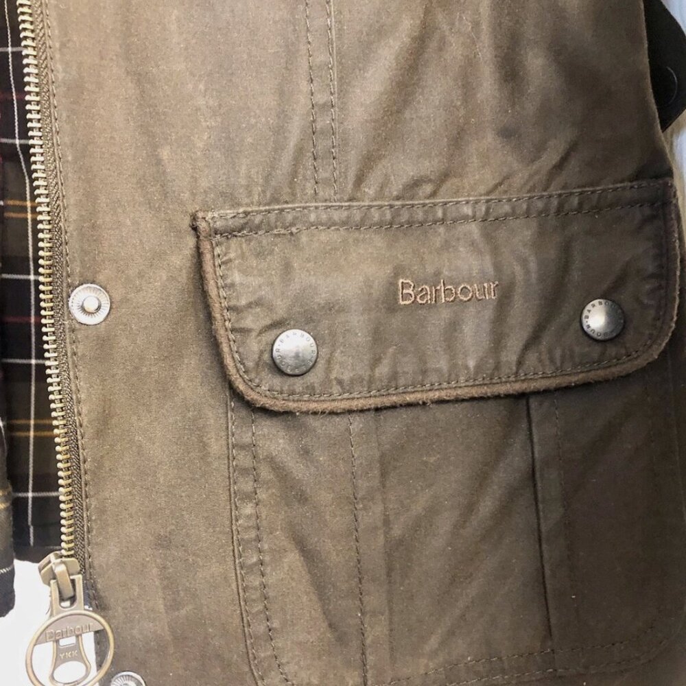 Barbour Defence Cotton Wax Jacket - Picture 4 of 7
